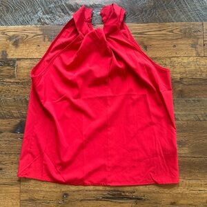 Women's Red Sleeveless Top